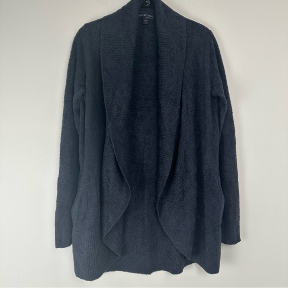 Barefoot Dreams CozyChic Lite Cardigan Sweater Size XS/S Open Front Navy Blue - Picture 1 of 9